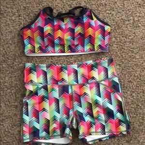 Fabletics Shorts and Sports Bra